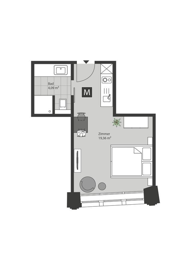 Ueberfluss Serviced-Apartments BRE Eksteriør billede